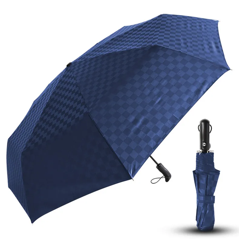 Ветронепроницаемый 120 см большой складной полностью автоматический зонт с темной сеткой, деловой Зонт от дождя, Женский брендовый роскошный уличный зонт для автомобиля, мужской зонт