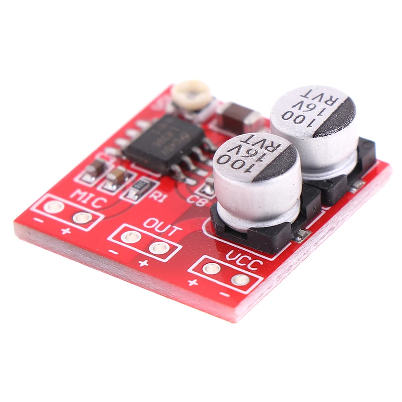 DC 5 V-12 V LM386 электретный микрофон Мощность усилитель доска Gain 200 раз микрофон усилитель операционной Напряжение AC/DC 4 V-12 V