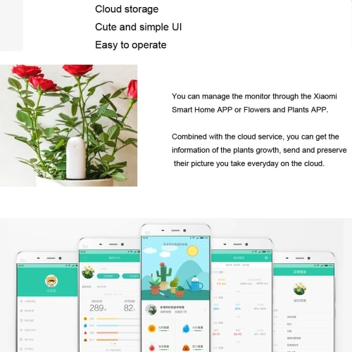 Xiaomi Mi монитор флоры цифровые растения Трава цветок уход почвенная вода светильник Смарт тестер сенсор оригинальная международная версия