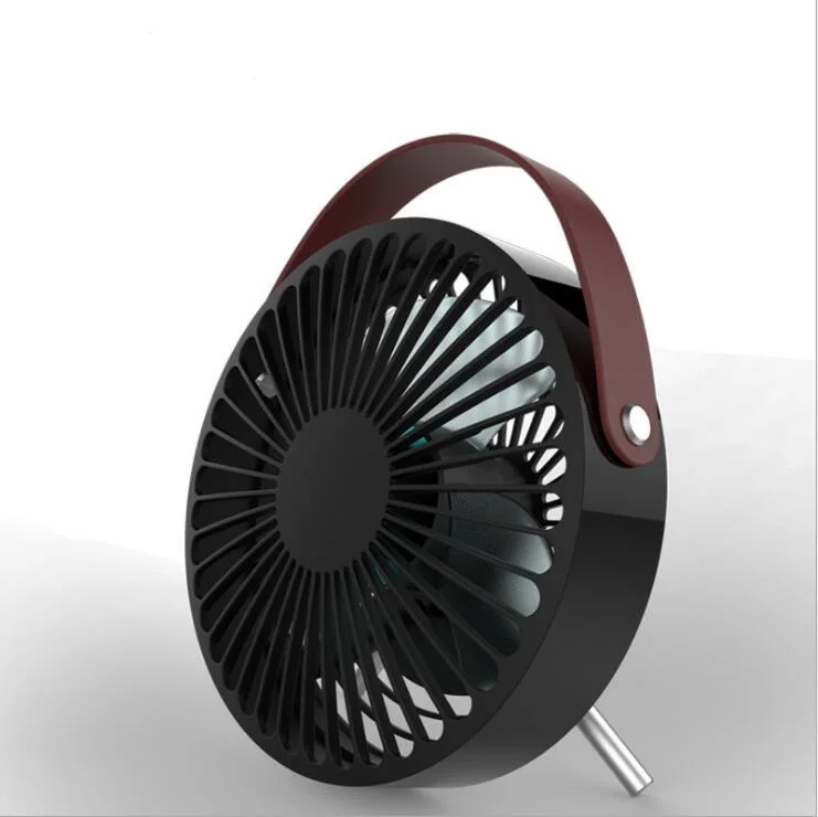 Электрический вентилятор базы движущихся вентилятор мини голову немой спальня небольшой вентилятор студент офисный стол Вентилятор дома bed head - Цвет: Black