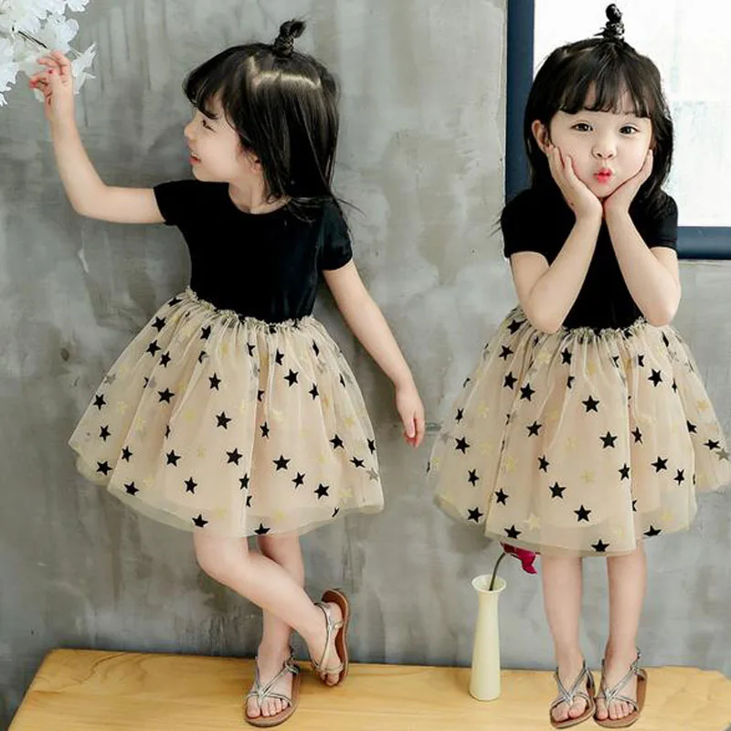 Kids Toddler Baby Girls Princess Party Dress Floral Tutu Dresses Summer 1-4Years