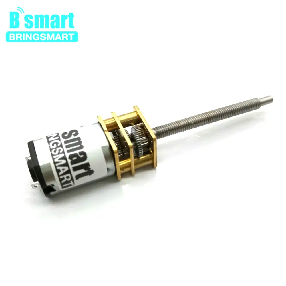 DC 6V con eje largo M3 * 55MM Rosca de salida 30 RPM ~ 500RPM Gran torque Motor de engranajes baja velocidad y ruido 6V 60RPM