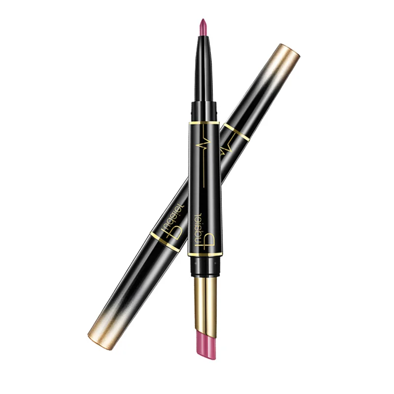 

Matte Lipstick Wateproof Double Ended Long Lasting Lipsticks Brand Lip Makeup Cosmetics Nude Dark Red Lips Liner Pencil