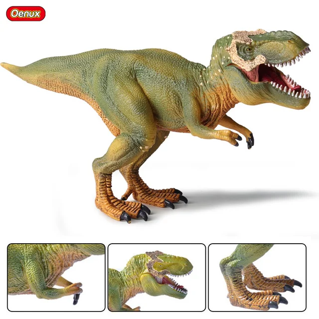 oenux walking carnosaur t rex dinosaur open mouth model