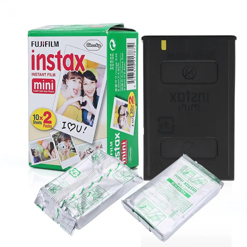 Пленка Fujifilm Instax Mini с белым краем 20 листов для камер Fuji Instax mini 8 7s 25 50 90 серии 800 скорость цветная пленка