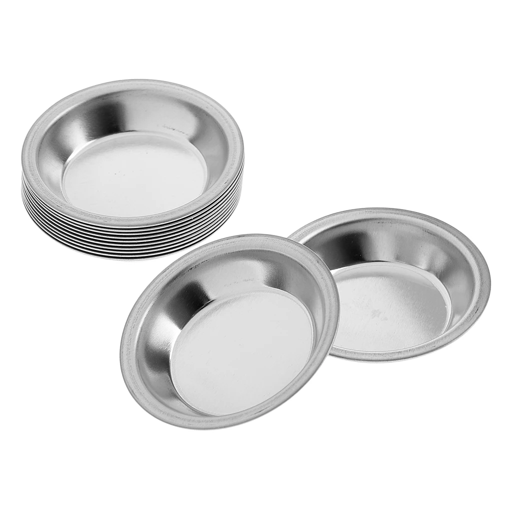

12 Pieces Metal Color Paint Tray Model Toning Palette For Mixing Color, Oil, Water Based Painting