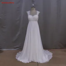 2016 High Quality Elegant A-Line Sweetheart Appliques Lace Crystal Beading Bridal Gown Cap Sleeve YIYI Wedding Dress WD0032