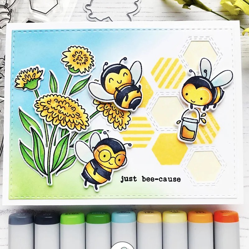 

Spring Easter Flower Bee Transparent Clear Silicone Stamp/Seal for DIY Scrapbooking/Photo Album Decorative Card Making Stamps