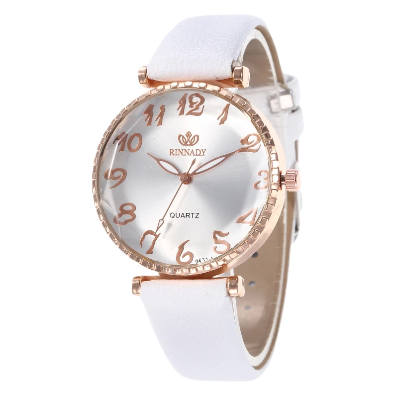 

Polygonal digital Dial Designer Women Dress Watches Luxury Fashion Quartz Female Watch Brand Pu Leather White Ladies Wristwatch