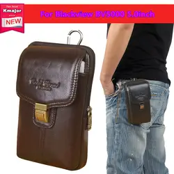 Роскошный чехол-сумка из натуральной кожи с зажимом для крепления на поясной ремень чехол для Blackview bv5000 5,0 дюймов сотовый телефон сумка