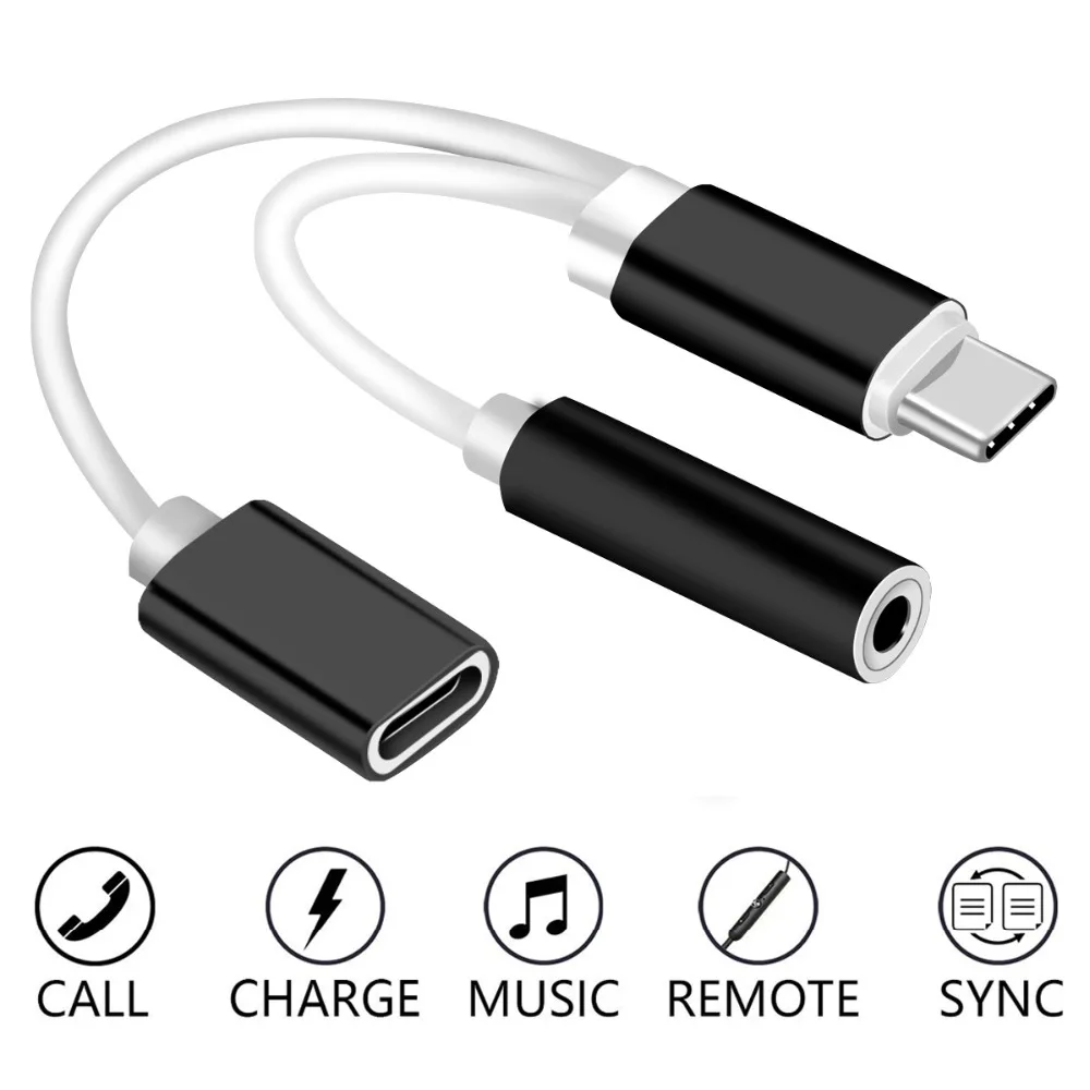 ZNNCO 2 w 1 Typu C Kabel USB Typu C do 3.5mm Gniazdo ZNNCO 2 w 1 Typu C Kabel USB Typu C do 3.5mm Gniazdo