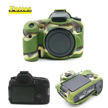 

DSLR Camera Silicone case Lightweight Protective Body Cover Bag For Canon EOS 70D camera accessories