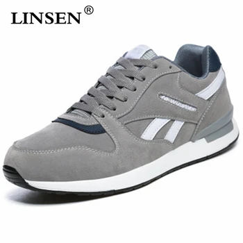 

Autumn winter Lovers'leisure shoes Men's Dermal Shock Absorbing Sports Shoes Student pigskin plus Velvet Forrest Gump Shoes