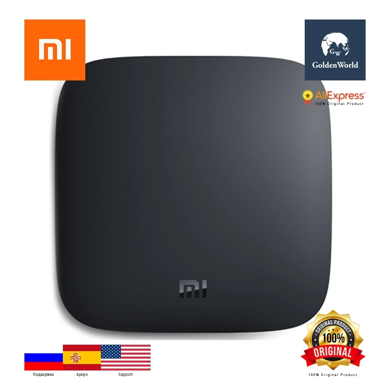 

Xiaomi Original Mi TV Box 3S Amlogic S905X Quad Core 64bit Android 6.0 2.4GHz / 5.0GHz Dual Band WiFi