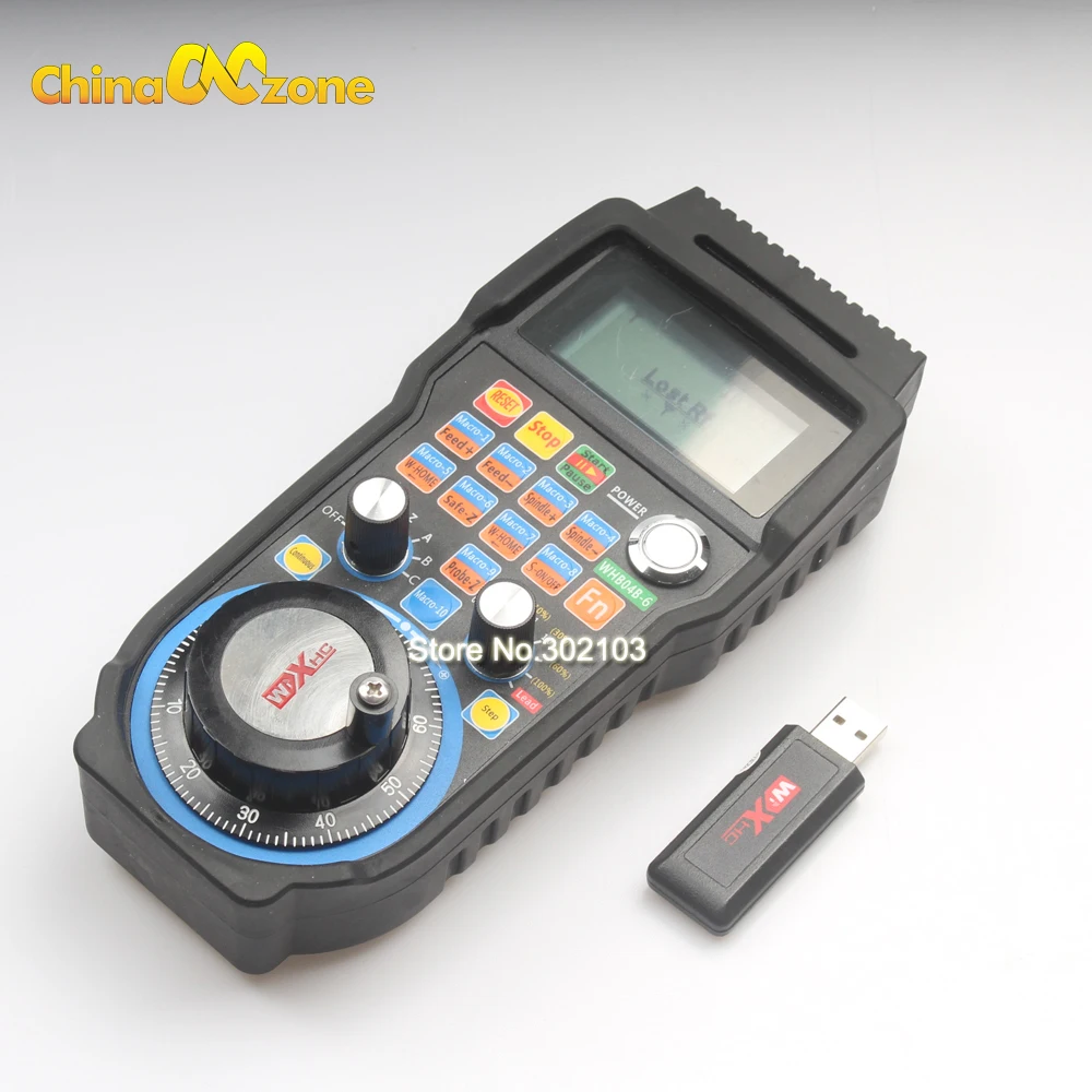 40 Meters Wireless Mach3 MPG Pendant mpg lathe Handwheel for CNC Mac.3, 4 axis Price WHB04B-4 WHB04B-6