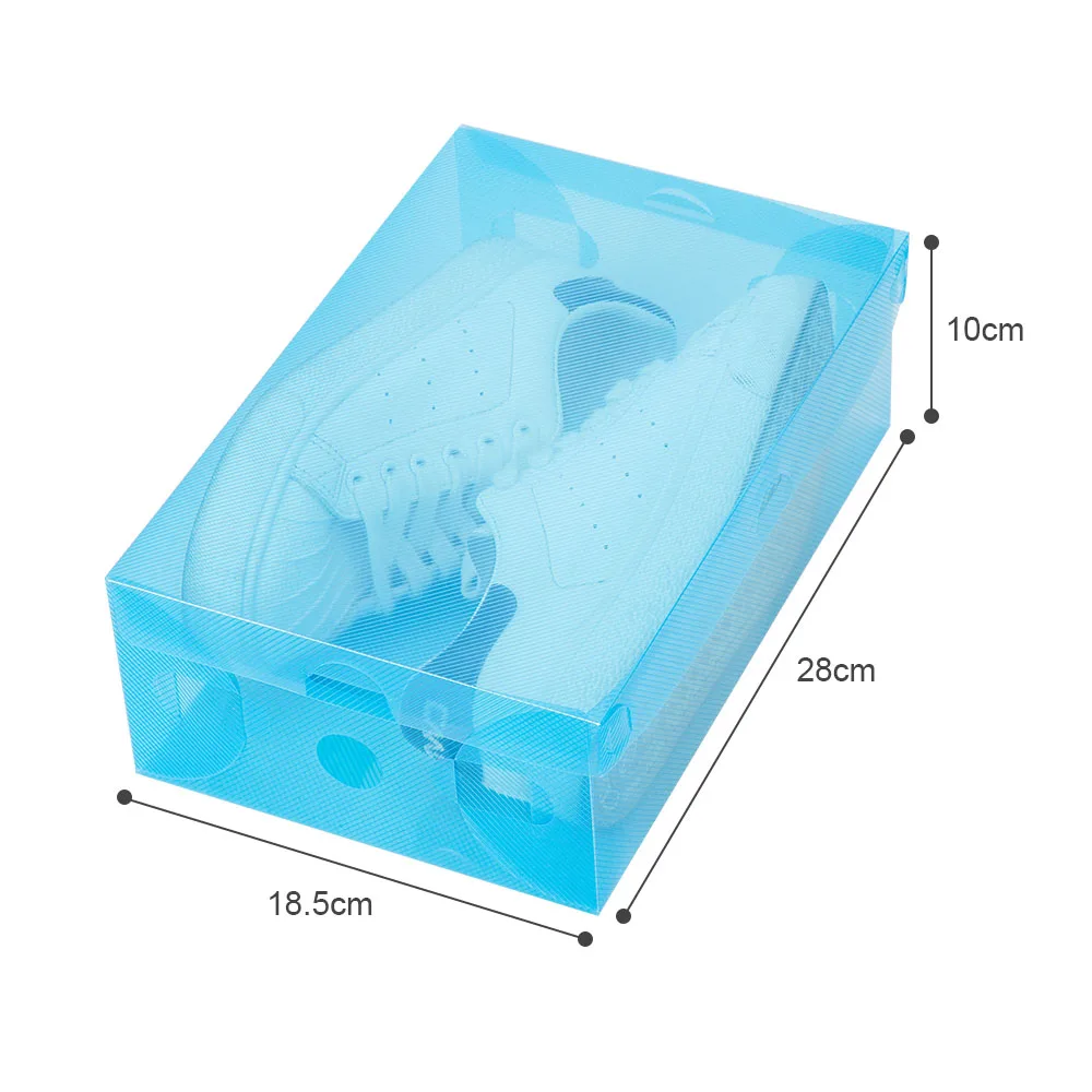 New Arrival Shoe Organizer Drawer Transparent Plastic Shoe Storage Box Rectangle PP Thickened Shoes Organizer Drawer Shoe Boxes