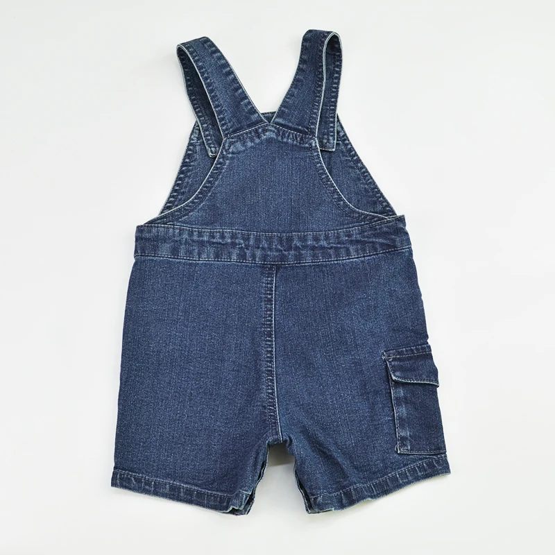 HSID1701011-2Baby Shorts Denim Jeans Short Pants Jumpsuit Suspender Kids Rompers Playsuit Pocket Straps Patchwork Outfit Child Clothes 