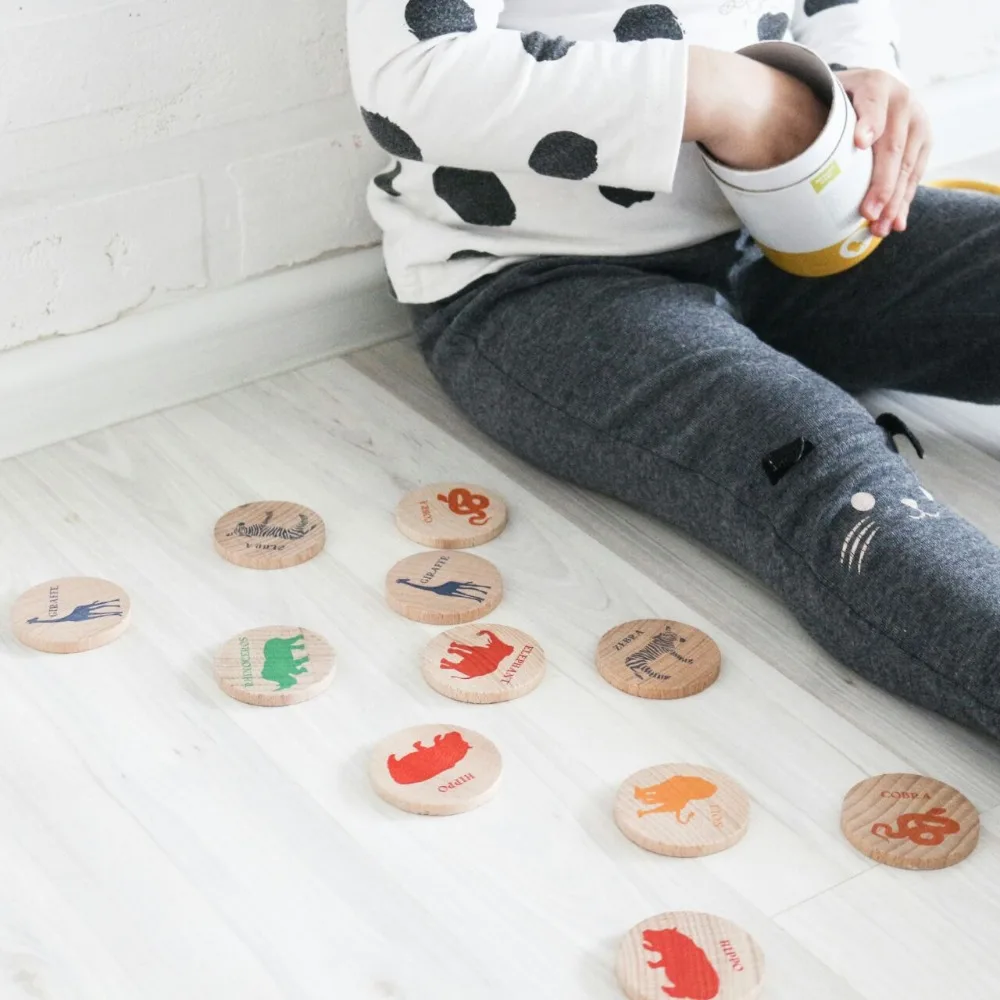  Kids Montessori Toys Animals Flag Montessori Materials Educational Wooden Toys For Children Brinque - 32870527905