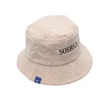 Осенне-зимние женские вельветовые шляпы-ведерки, новая мода, Харадзюку с вышитыми буквами, кепки для бассейна, унисекс, рыбацкие шапки