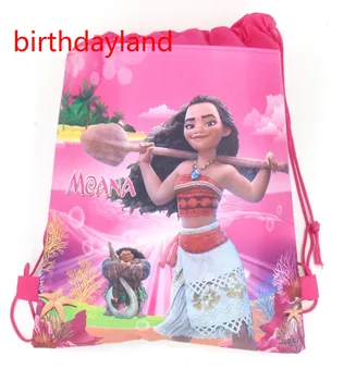 

20pcs 37*24cm moana non-woven bags fabrics drawstring backpack,schoolbag gift bag