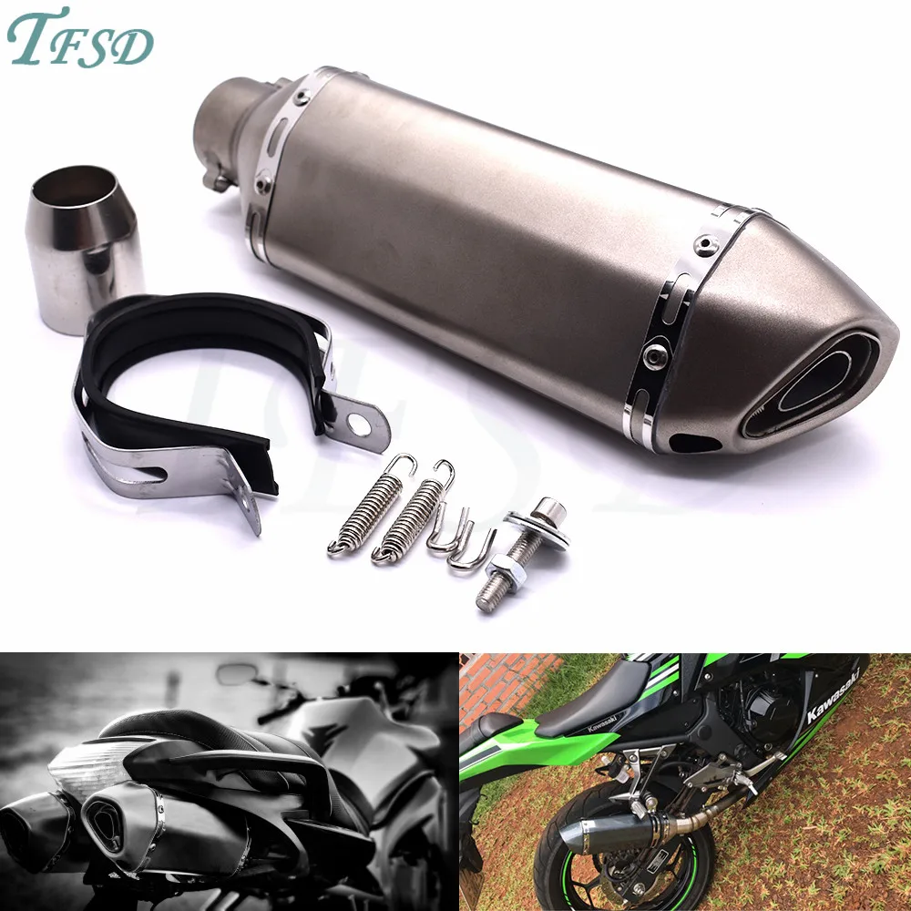 

36-51mm Universal Motorcycle Akrapovic Exhaust Modified Muffler Pipe For Suzuki Hayabusa GSX1300R GSXR 1300 SV1000 SV1000