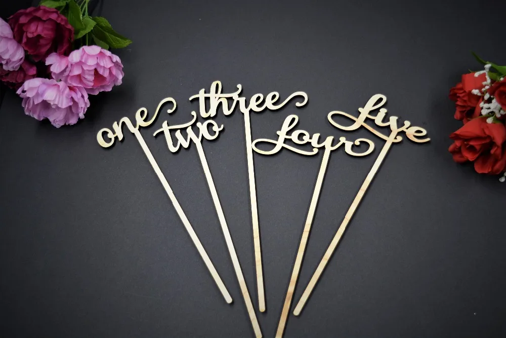

Wooden Table Numbers on a stick, Wood Wedding Table Numbers, Wedding Table Numbers Set, Wedding Table Decor, Table Numbers