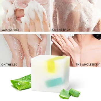 

Aloe Handmade Essential Oil Soap Oil Control Whitening Aloe Vera Soap Hydrating For Body Face