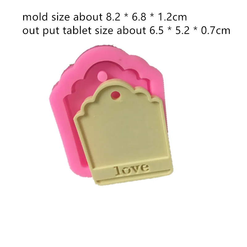 Plaster Plate DIY Ceramic Clay Pendant Making Mould Hand Making Aromatherapy Gypsum Clay Silicone Mold