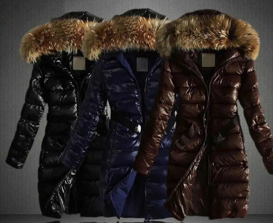 Winter Womens Fur Lapel Snow Warm Jacket Long Outwear Casual Coat 3Colors Chic