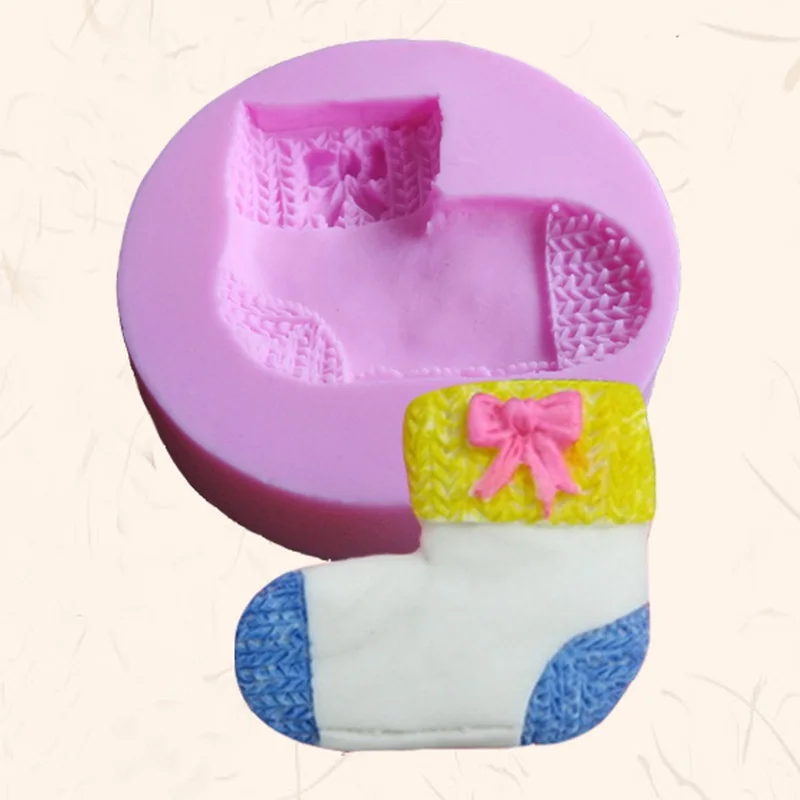Mutfak DIY Yarat c 3D DIY Silikon Kal p Fondan Kek Fondan Noel orap 
