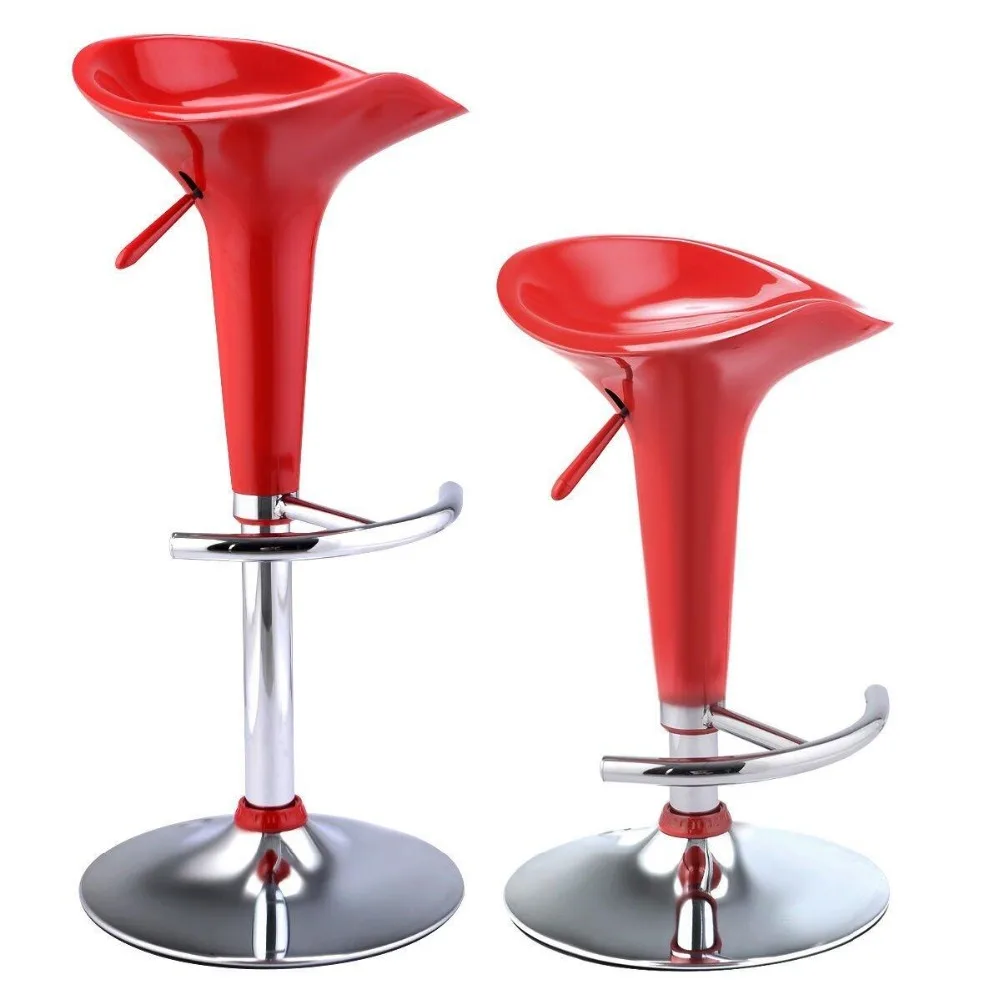 2 шт. поворотный газовый Лифт ABS Пластик барные стулья красный дропшиппинг