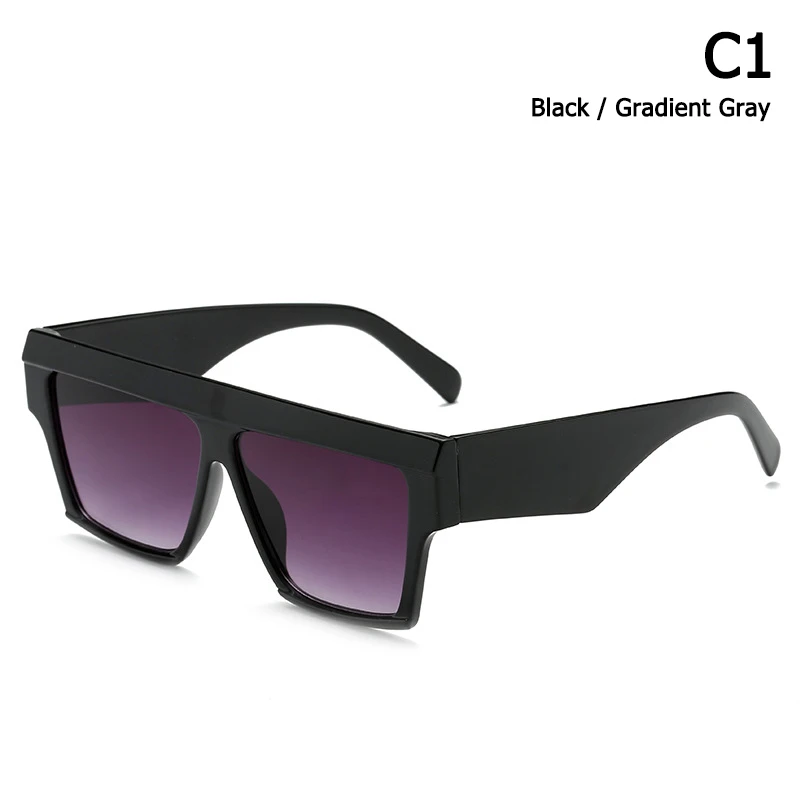 JackJad модные крутые уникальные квадратные стильные солнцезащитные очки унисекс винтажные градиентные брендовые дизайнерские солнцезащитные очки Oculos De Sol S8055 - Цвет линз: C1
