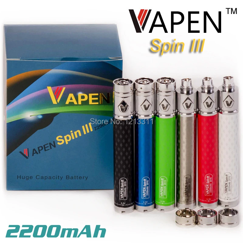 Top quality Vapen spin III ego 2200mAh twist battery vision spinner 3 variable voltage 2200 mAh upgrade for e cigarette | Электроника