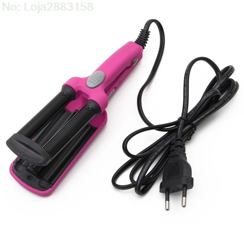 Mini Ceramic Hair Crimper Curler Curling Iron Tong Waving Wand Roller Salon