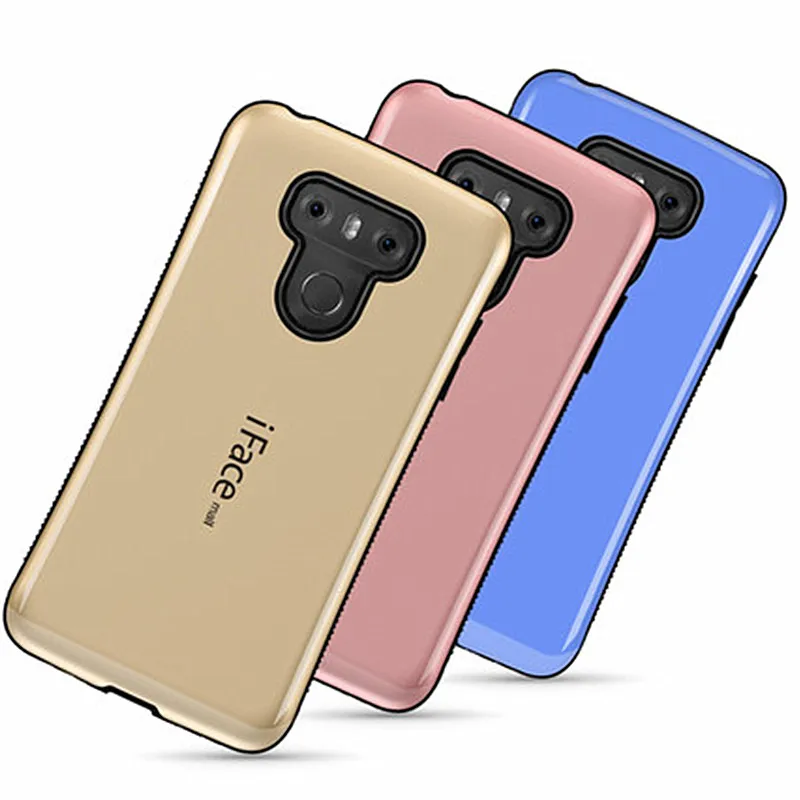 

For LG G6 Soft Silicone Back Cover 2 Layers Impact TPU PC Shockproof Case for LG G6 5.7" Mobile Phone Cover Anti-knock Back Case