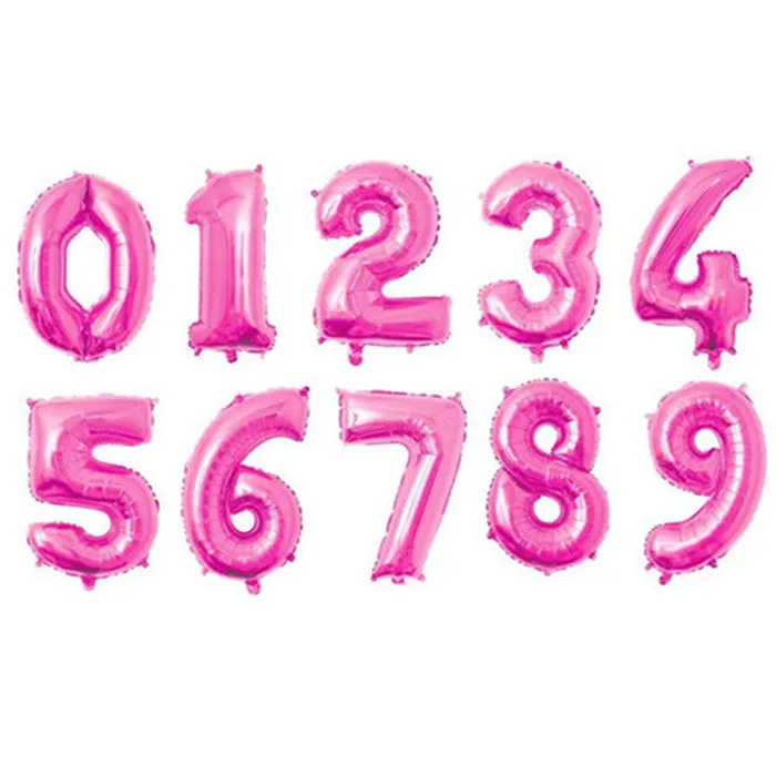 32 дюйма, розовое золото, серебро, розовый, синий, черный, большой номер, фольга, гелиевые шары, день рождения, праздник, украшение для взрослых, большой Глобус - Цвет: R10-PurePink Balloon