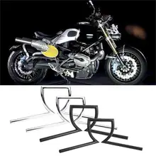 Мотоцикл руль Чоппер Z бар для Yamaha Honda Suzuki 4 вида черный серебристый Мотоциклетные аксессуары поплавок руль