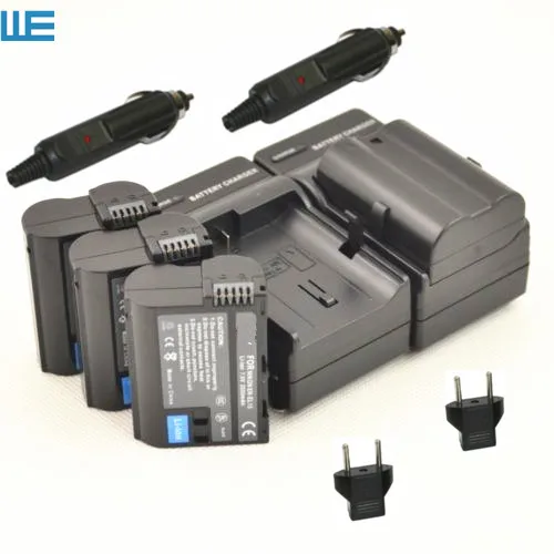 4X EN-EL15 ENEL15 EL15 Батарея + 2 зарядное устройство для Nikon D500 D600 D610 D750 D850 D7000 D7100 D7200 D800 D800E
