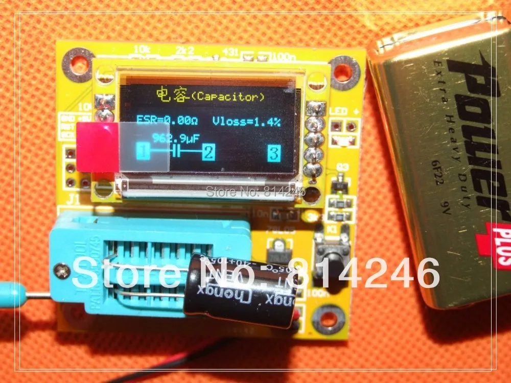 

LCR-T2 multifunction tester ,can measure inductance + resistors + ESR + capacitance + Zener diode + SCR