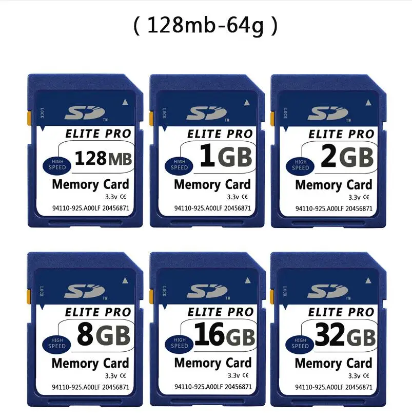 5 шт./лот SDHC карта SD 128 МБ 256 512 1 г 2G 4G большая памяти флэш Micro для камеры напрямую с