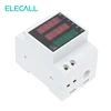 Medidor de energía Digital ELECALL D52-2047 carril DIN medidor de energía voltímetro de AC80-300V AC 0-100A amperímetro ► Foto 3/6