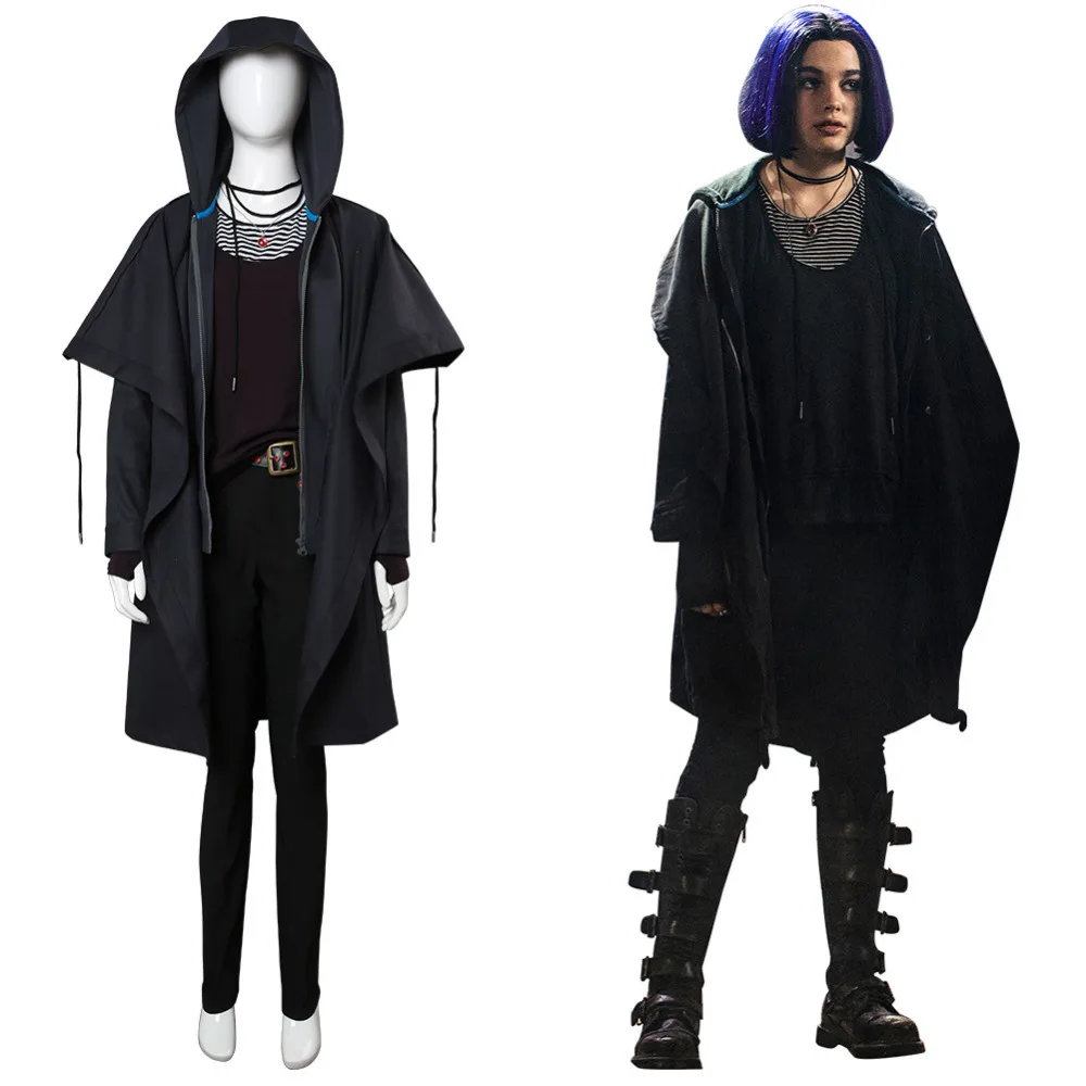 

DC Titans Rachel Roth Cosplay Raven Costume Full Set Adult Women Outfit Clothing Halloween Carnival Costumes Tailor Made