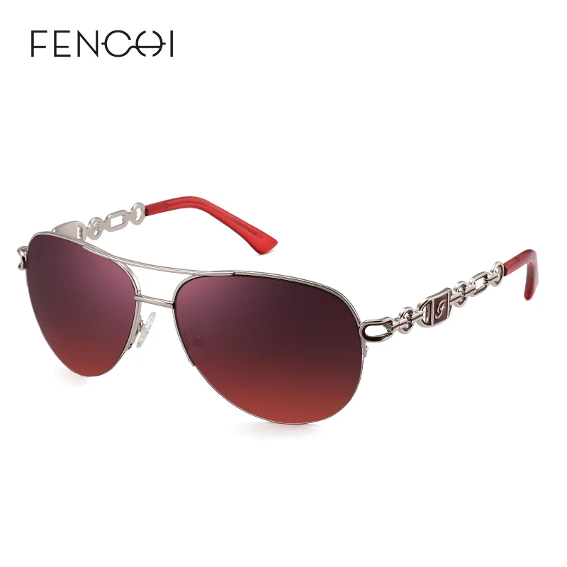 FENCHI, модные, классические, брендовые, белые, плиот, солнцезащитные очки для женщин, розовая, розовая, Золотая оправа, женские очки, Zonnebril Dames Oculos Feminino - Цвет линз: C6