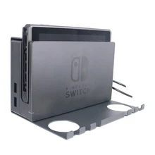 Аксессуары для игр, настенный кронштейн для переключателя, оригинальная подставка, держатель для контроллера Pro, Алюминиевая Полка для переключателя