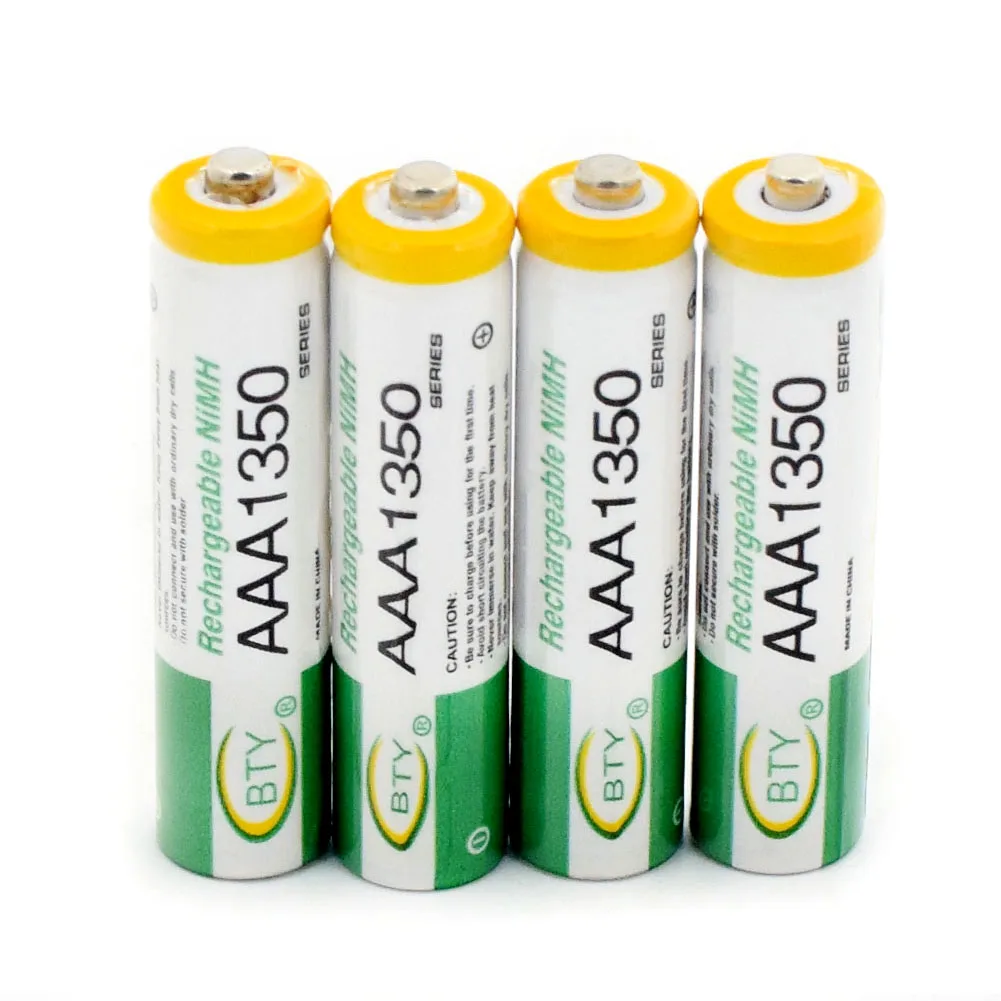 YCDC 1,2 v BTY 1350mAh перезаряжаемая AAA батарея HR03 LR03 ND61R R03 Ni-MH никель-металл-гидридный 3A факелы пульты дистанционного управления батарея