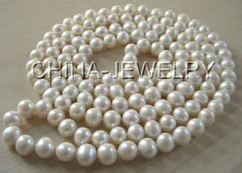 

FREE shipping> >>> Beautiful AAA 50" 10mm white round freshwater pearl necklace