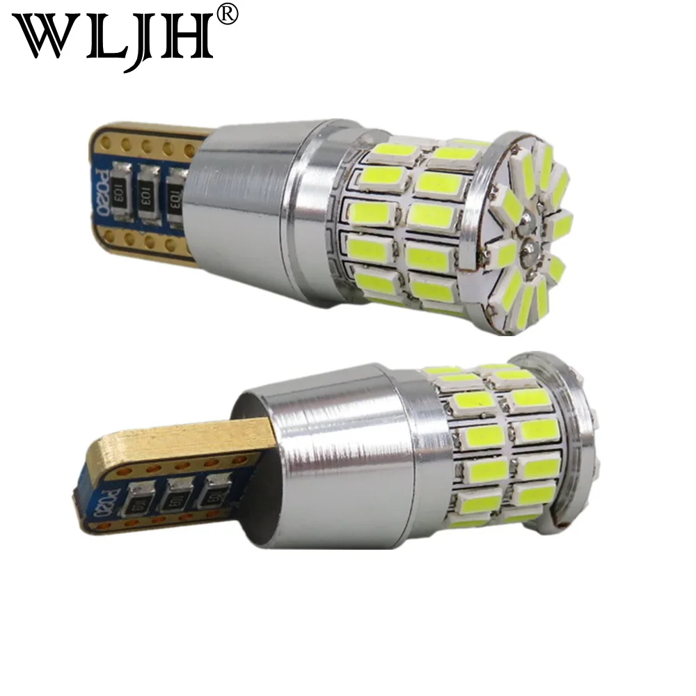

WLJH 2x Canbus T10 W5W LED 3014SMD Car Marker Clearance Light Lamp Bulb for Peugeot 207 307 1007 206 301 308 407 508 607 2008