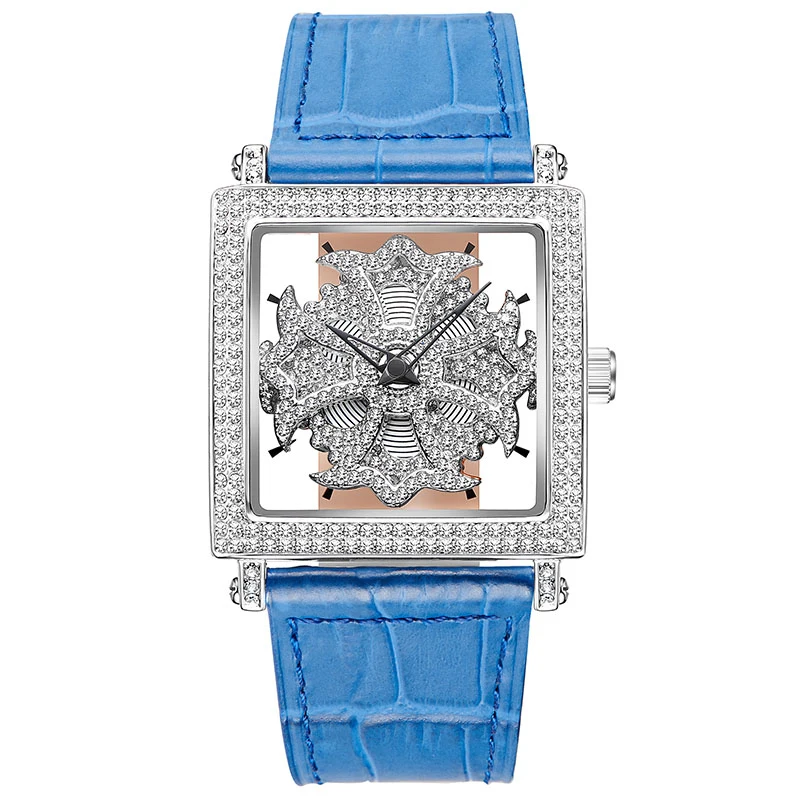 New square watches women quartz watches ladies fashion watch top brand luxury waterproof watch hollow bracelet clock Female