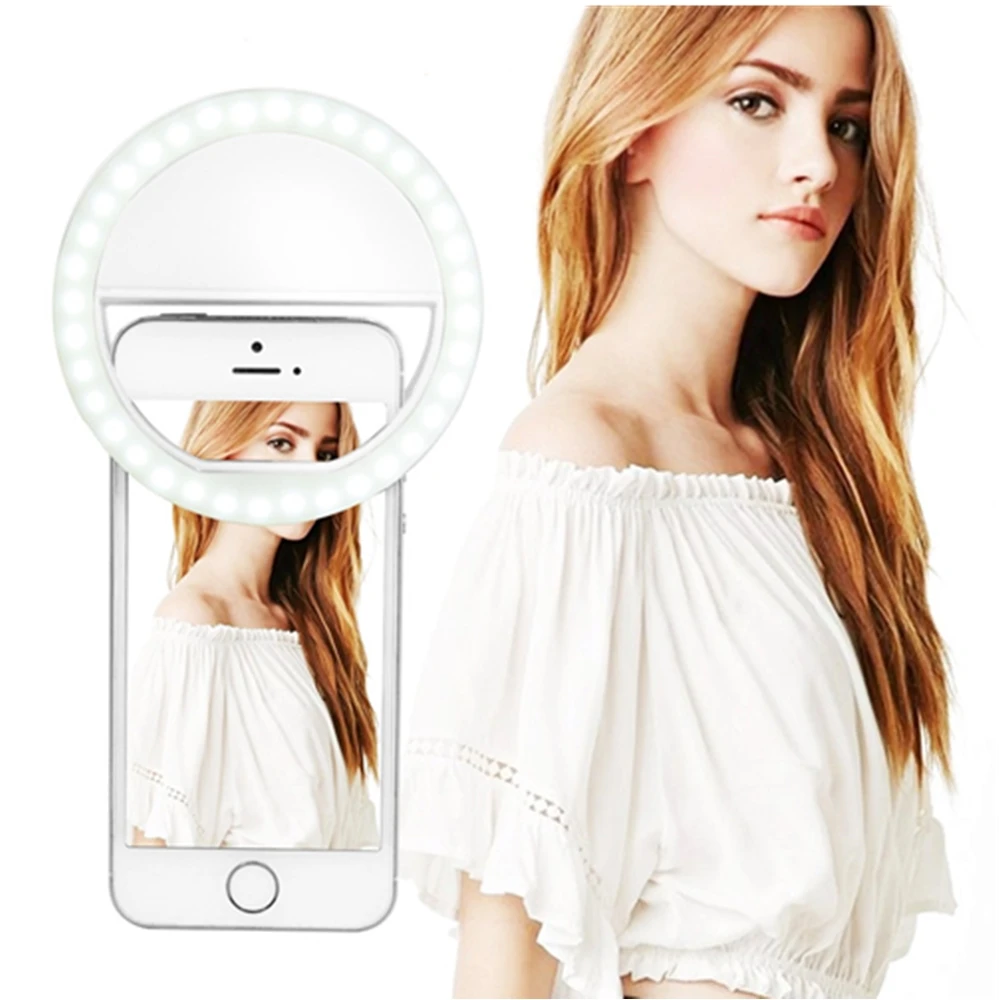 USB кольцевой светильник селфи макияж светильник светодиодный видео кольцевой светильник фотографический светильник ing с зарядным кольцом светильник кольцо для iPhone фото телефон