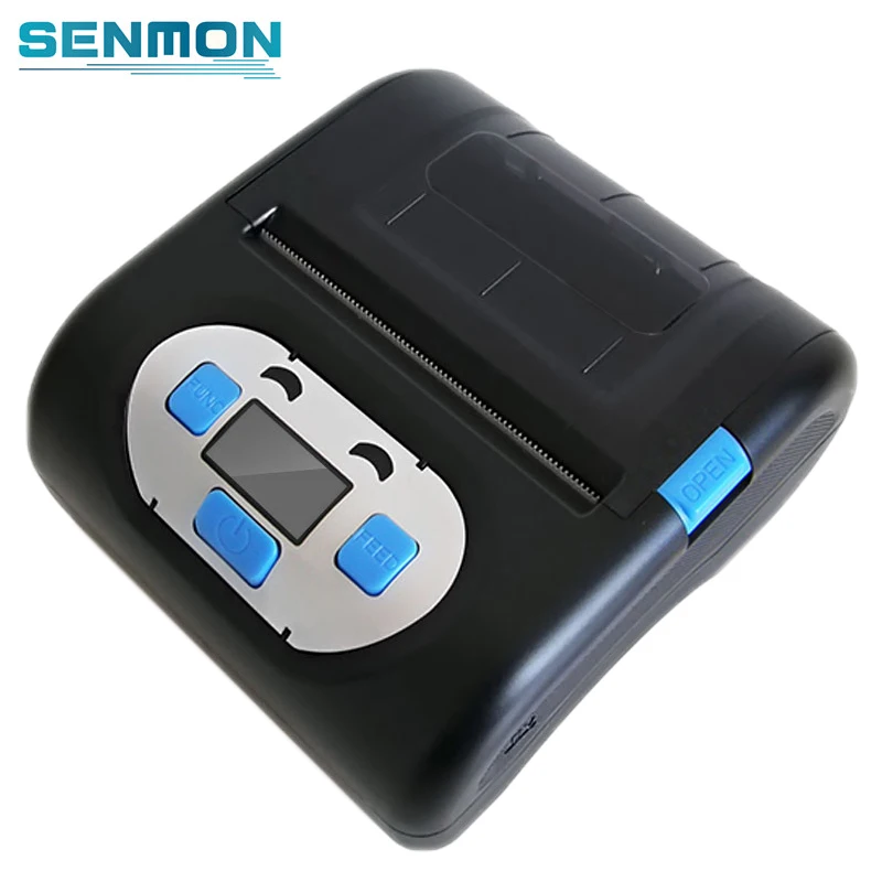 

80mm Thermal Barcode label bluetooth Mini Roll Label Printer Mini Portable Printer Both Thermal Paper And Label Paper Printing